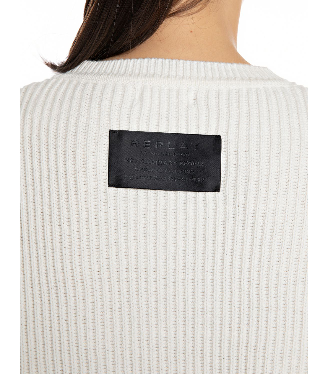 コットンウールのオーバーサイズセーター 詳細画像 ホワイト 5